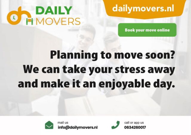 Moving company Daily Movers is now available! www.dailymovers.nl 
•
•
•
•
•
#moving #movers #movingcompany #dailymovers #verhuizen #verhuizers #verhuisbedrijfamsterdam #verhuisbedrijf